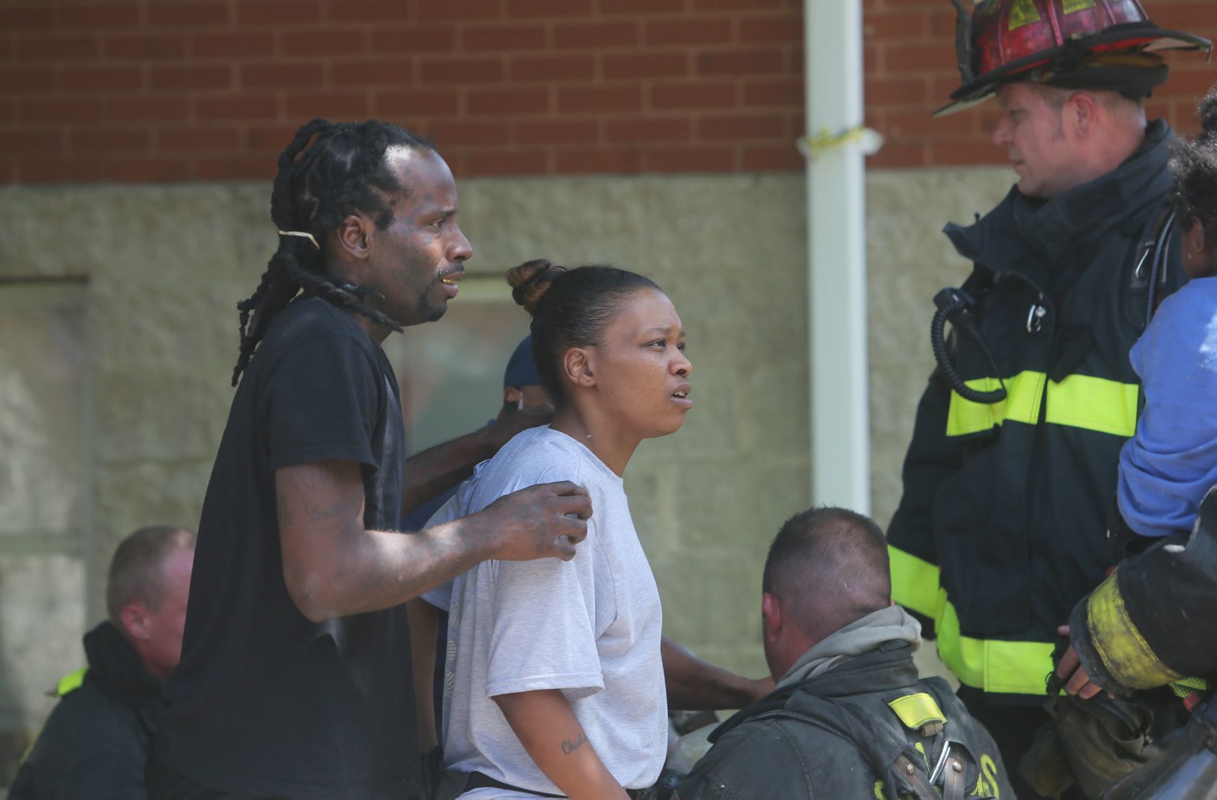 Four Children rescued from smoky fire